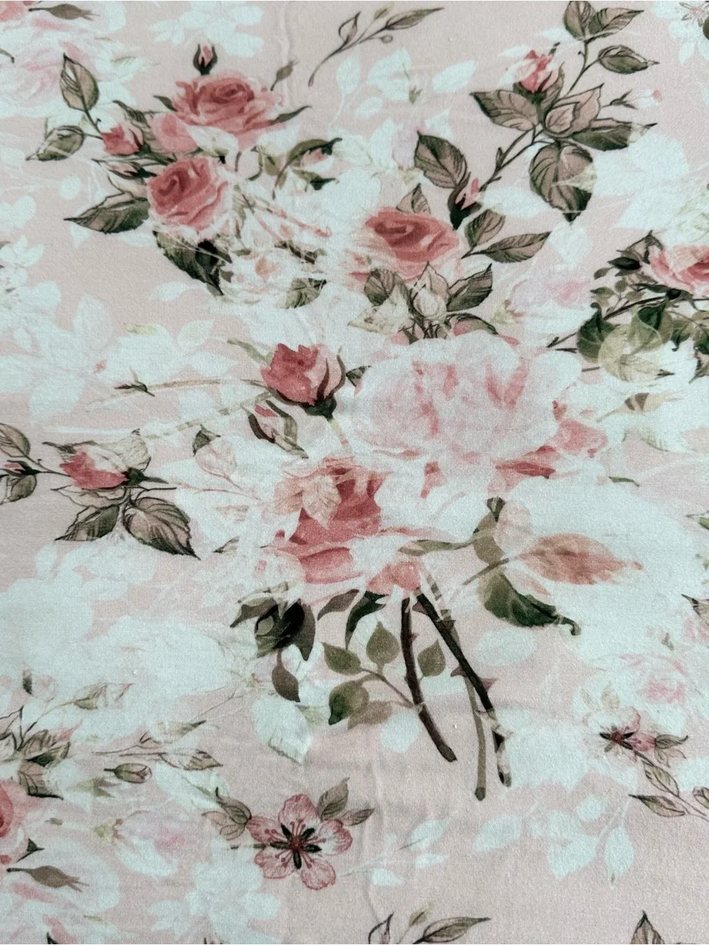 Posh Peanut Pink Floral Swaddle Blanket “Everly Rose”